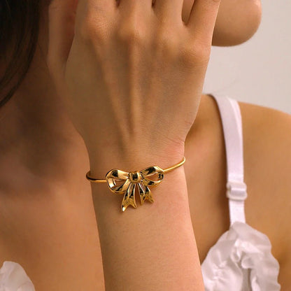 Feminine Bow Cuff Bracelets