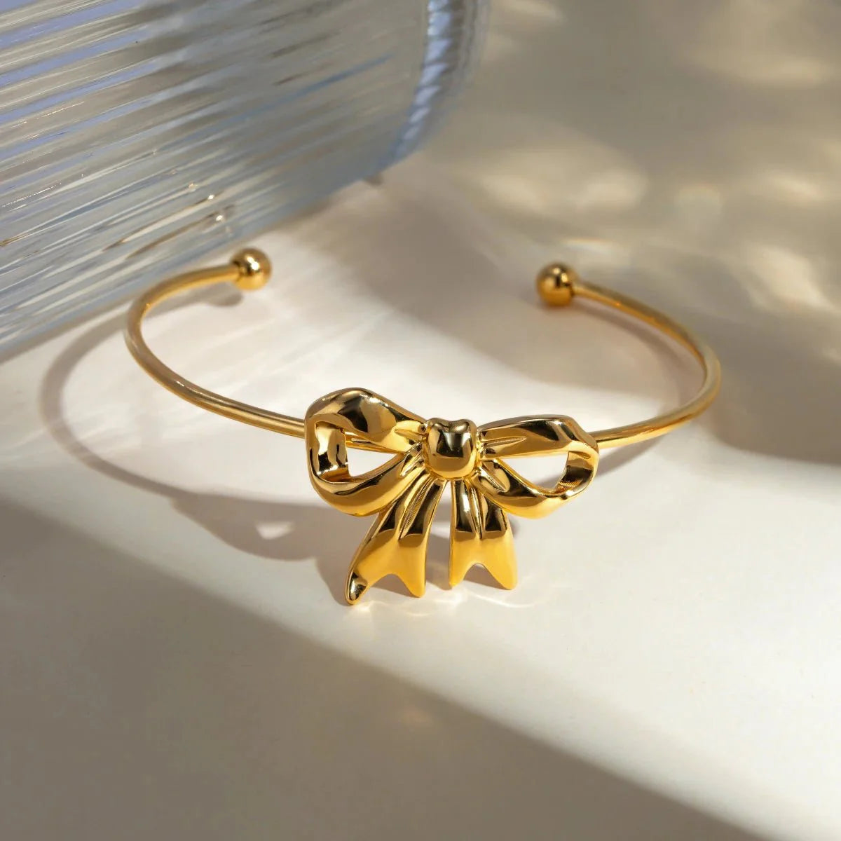 Feminine Bow Cuff Bracelets