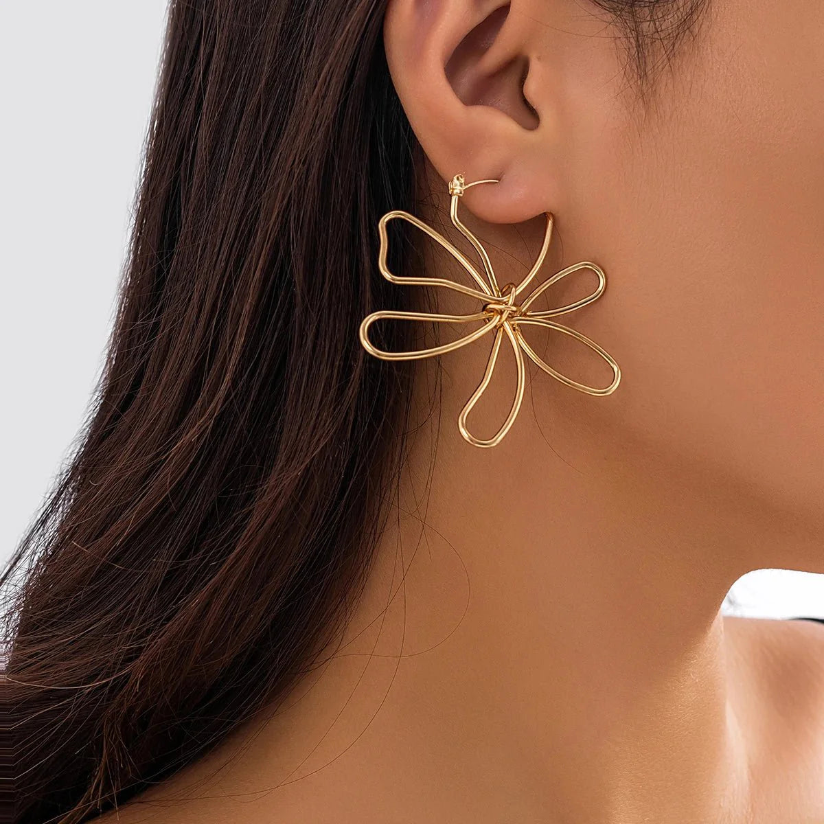 Floral Knot Outline Earrings