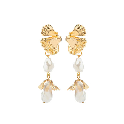 Floral Pearl Blooming Earrings