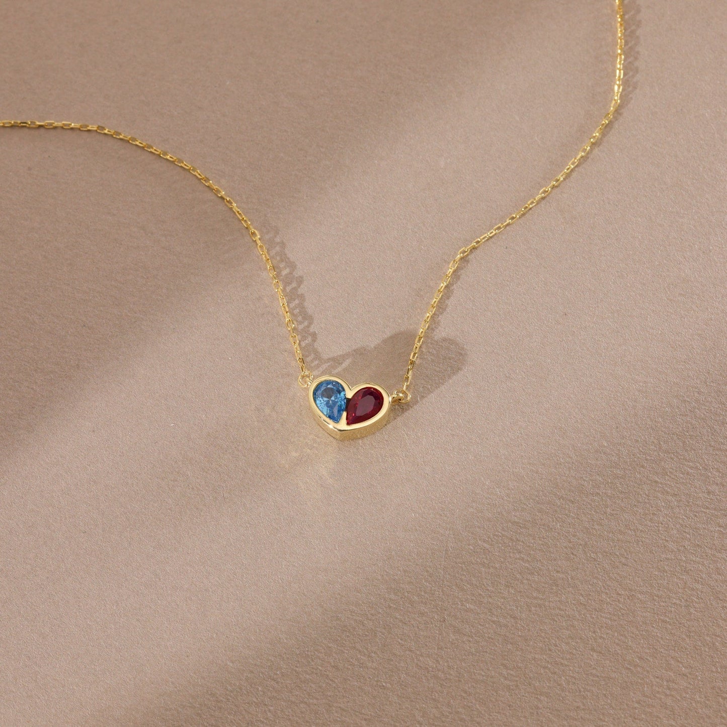 Forever Linked Birthstone Heart Necklace & Bracelet