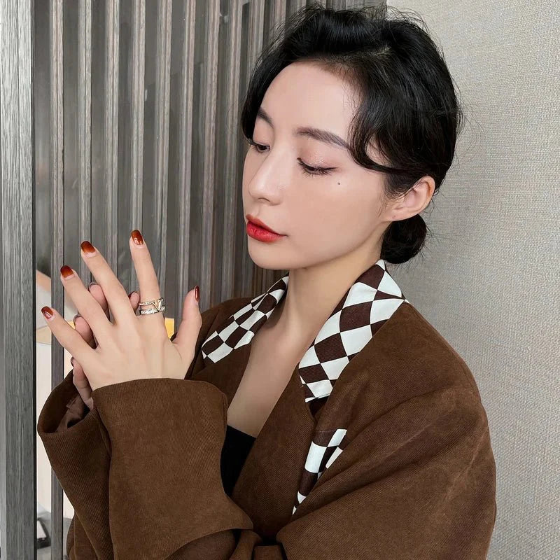 Layered "V" Diamond Ring