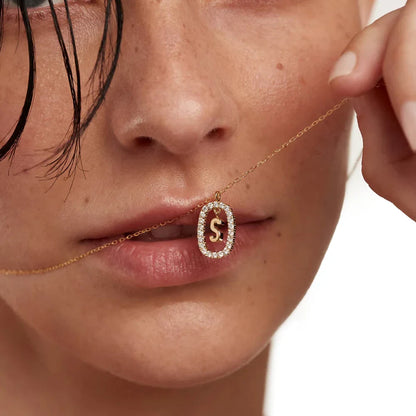 Eternal Initial Necklace - 925 Sterling Silver