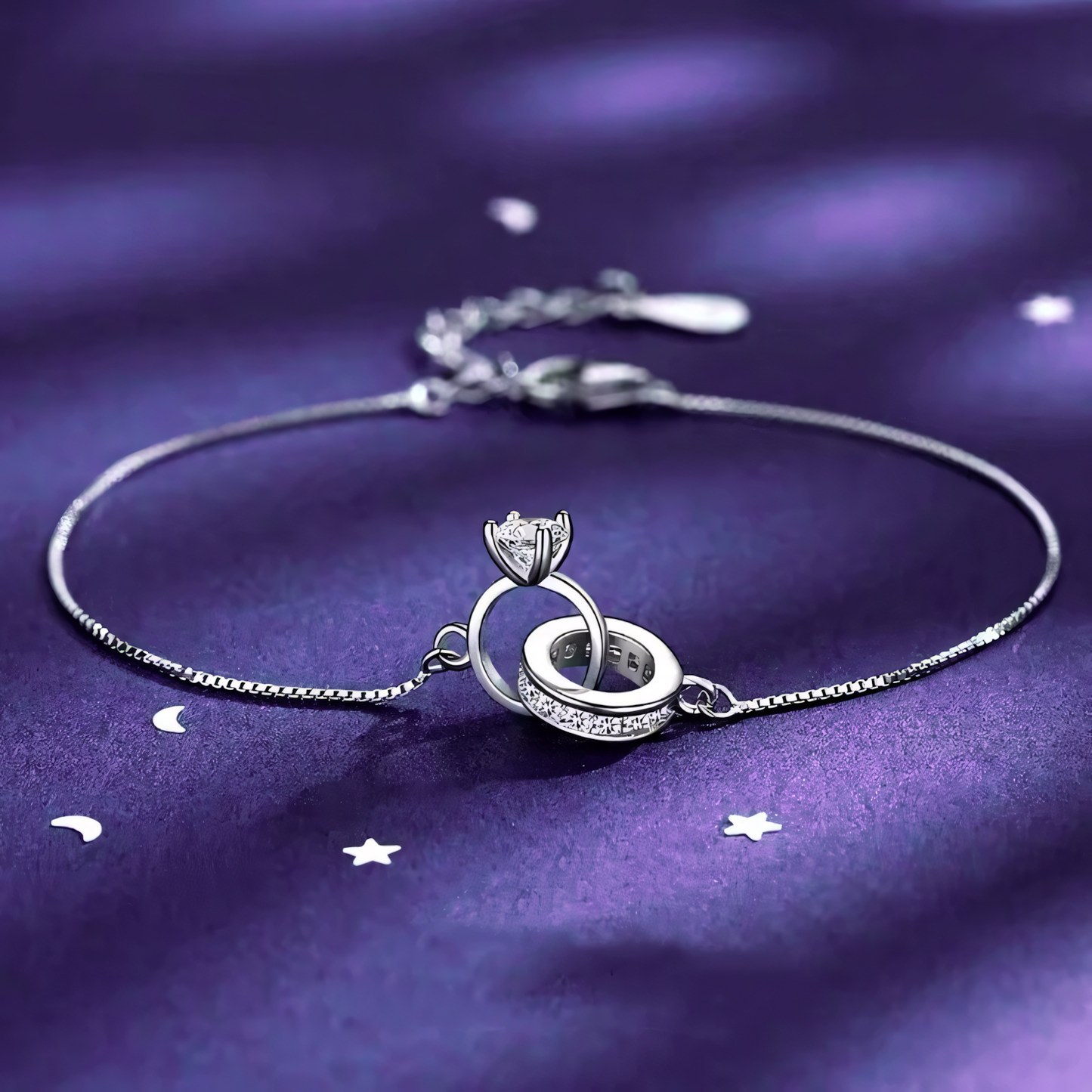 Dainty Forever Linked Diamond Bracelet