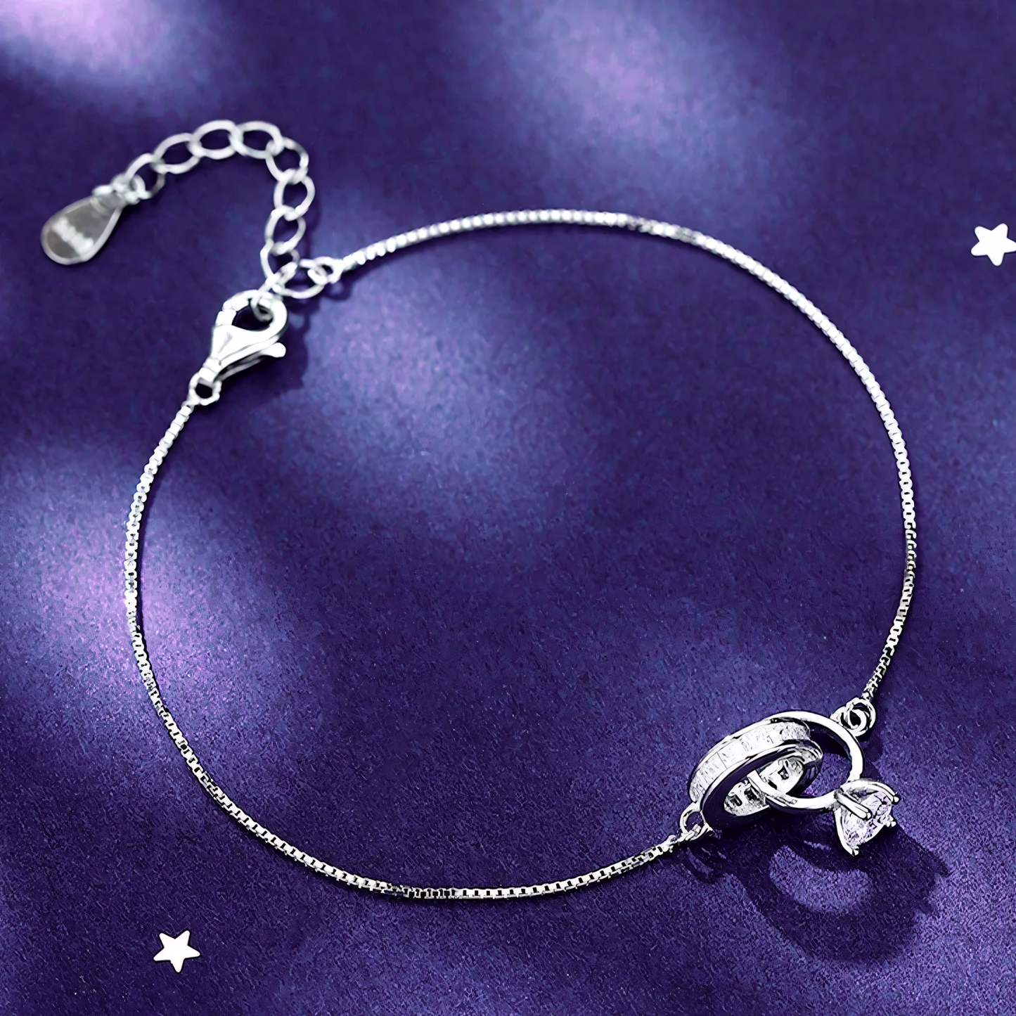 Dainty Forever Linked Diamond Bracelet