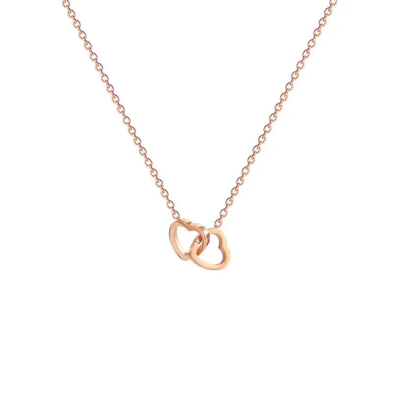 Minimal Love Lock Heart Necklace