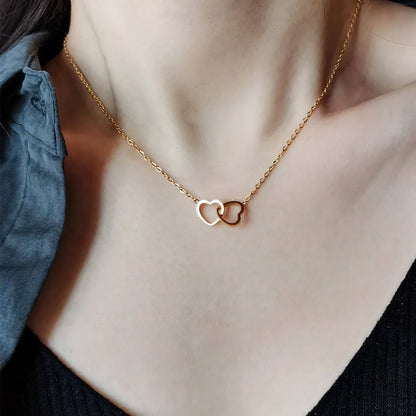 Minimal Love Lock Heart Necklace