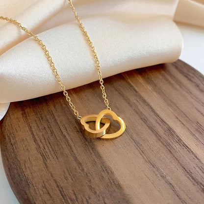 Minimal Love Lock Heart Necklace