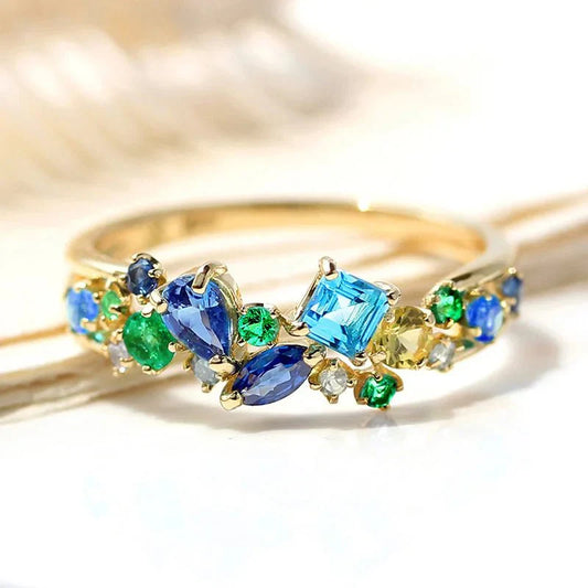 Oceanic Gem Mine Dazzling Ring