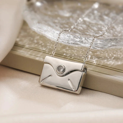 Open & Close I Love You Envelope Necklace