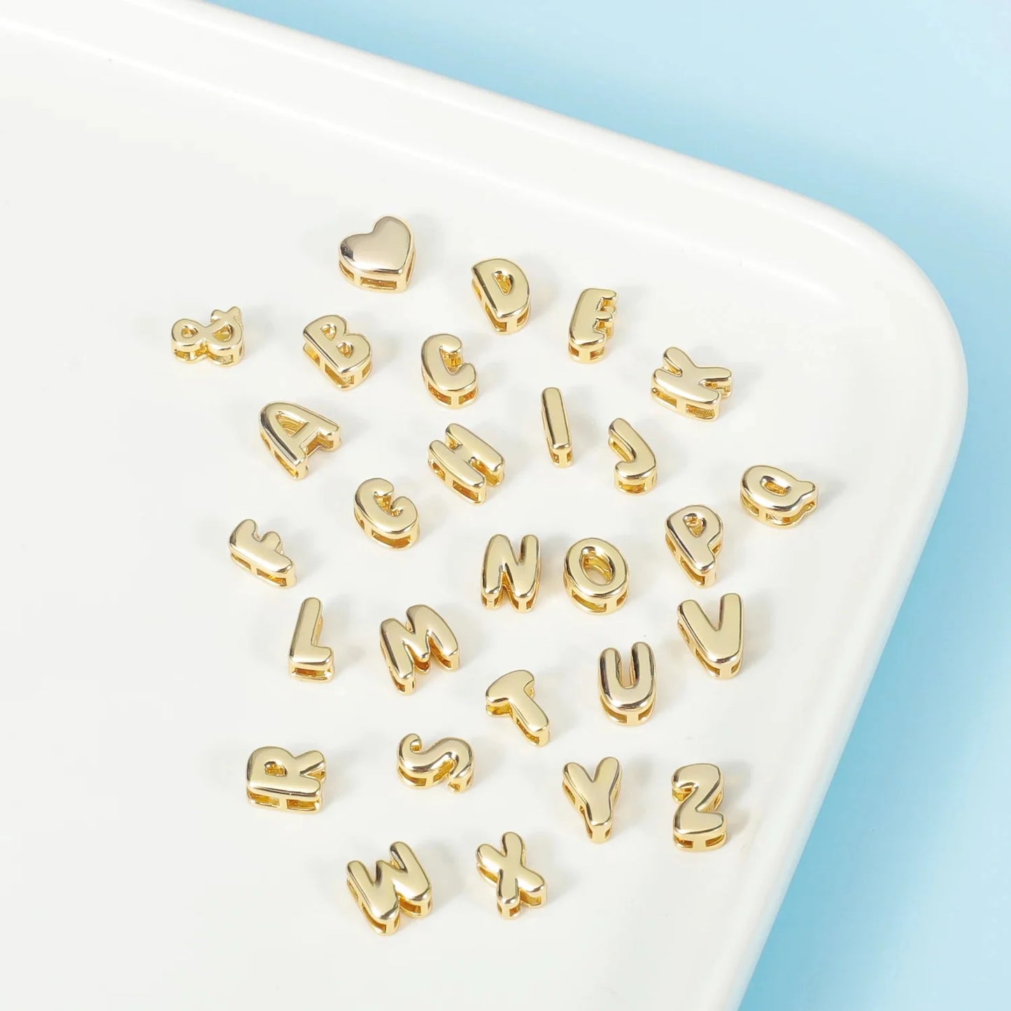 Personalized Bubble Name Layered Rope Bracelet