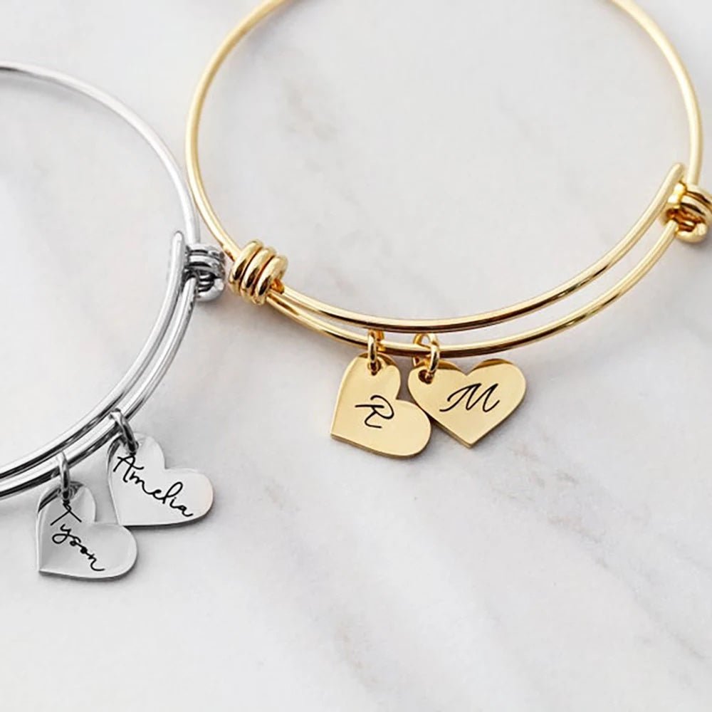 Personalized Family Bangle Bracelet