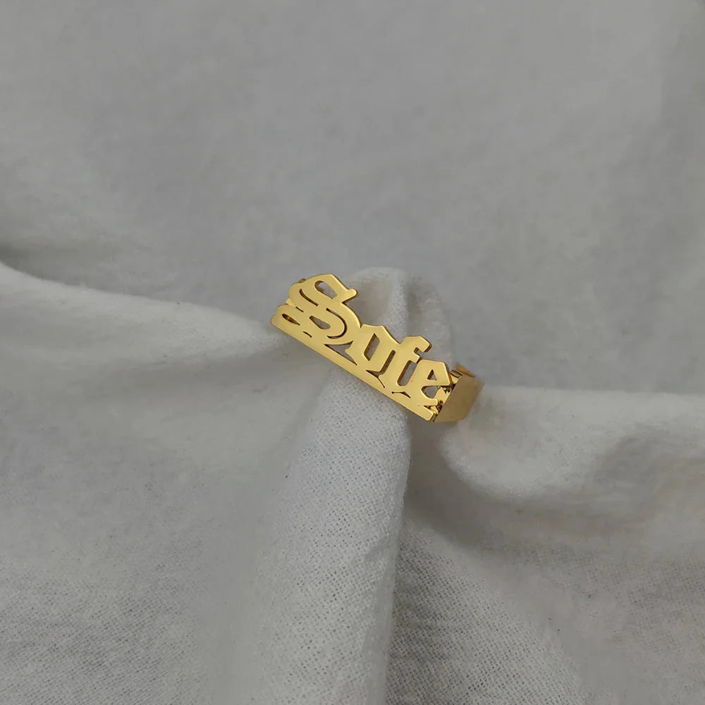 Personalized Name Classy Rings