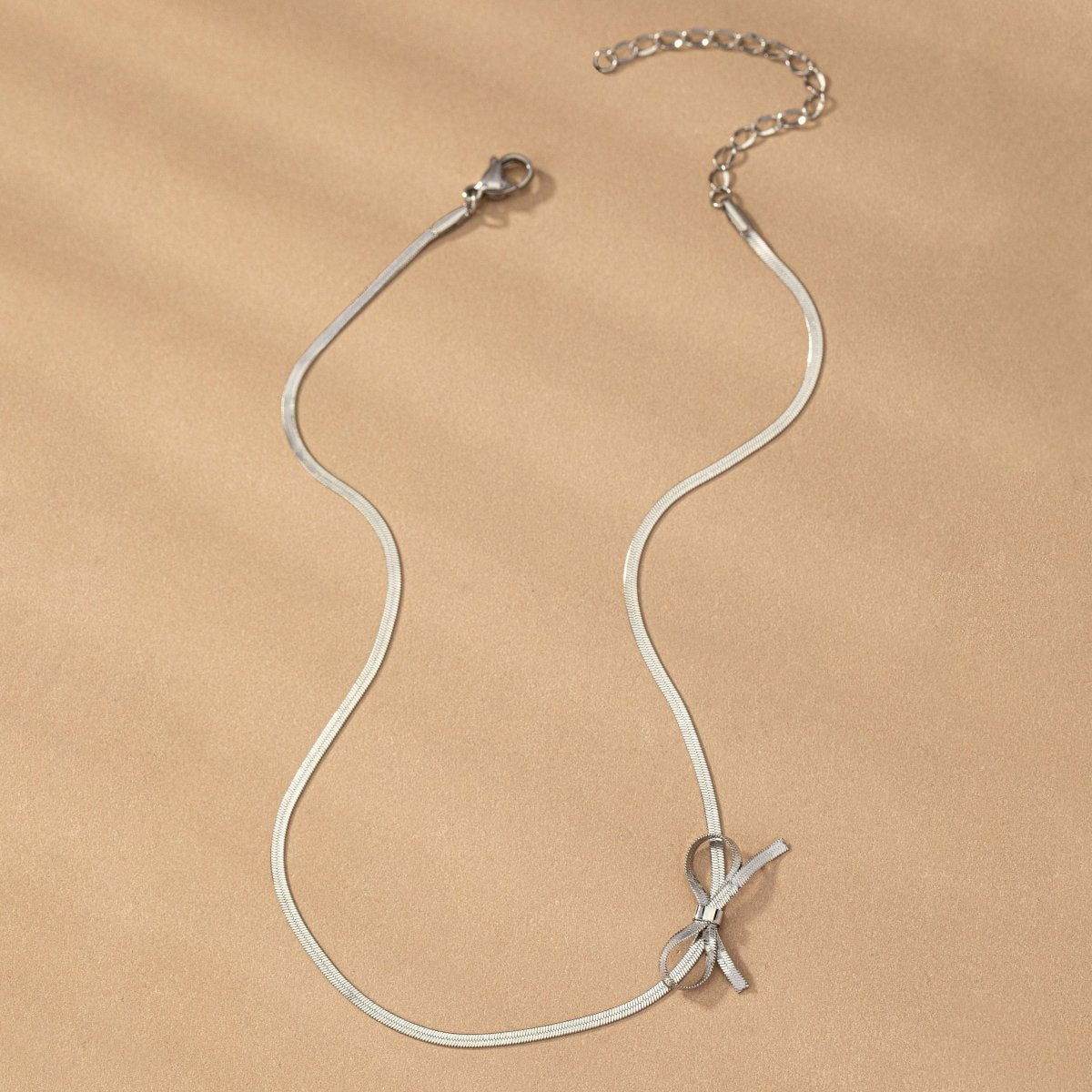 Romantic Dainty Bow Necklace
