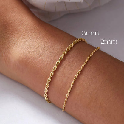 Romantic Rope Chain Couples Bracelets Set