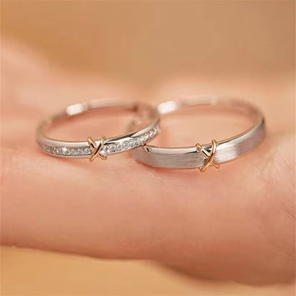 Romantic X Couples Rings