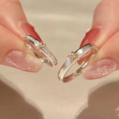 Romantic X Couples Rings