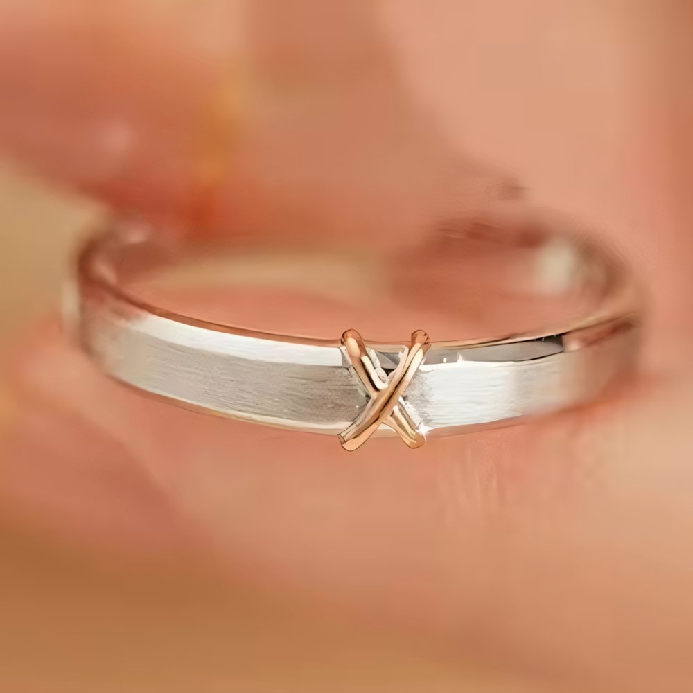 Romantic X Couples Rings
