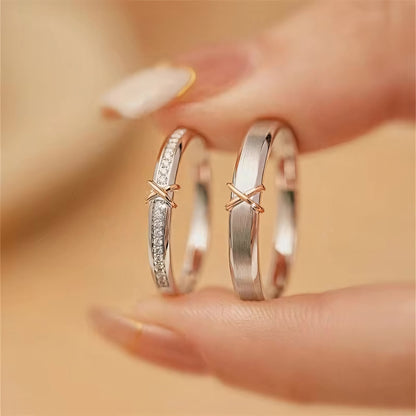 Romantic X Couples Rings