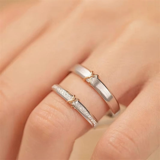 Romantic X Couples Rings