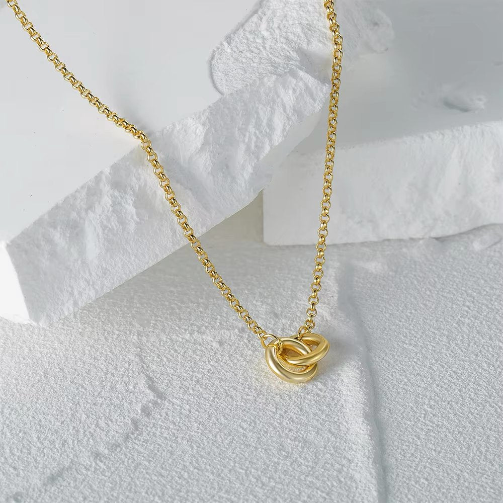 S925 Dainty Forever Linked Necklace