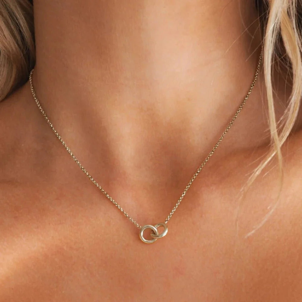 S925 Dainty Forever Linked Necklace