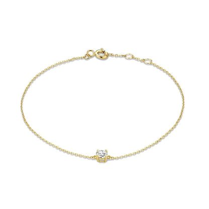 S925 Dainty Single Diamond Bracelets