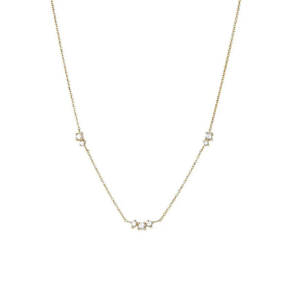 S925 Dainty Triple Zircon Necklace
