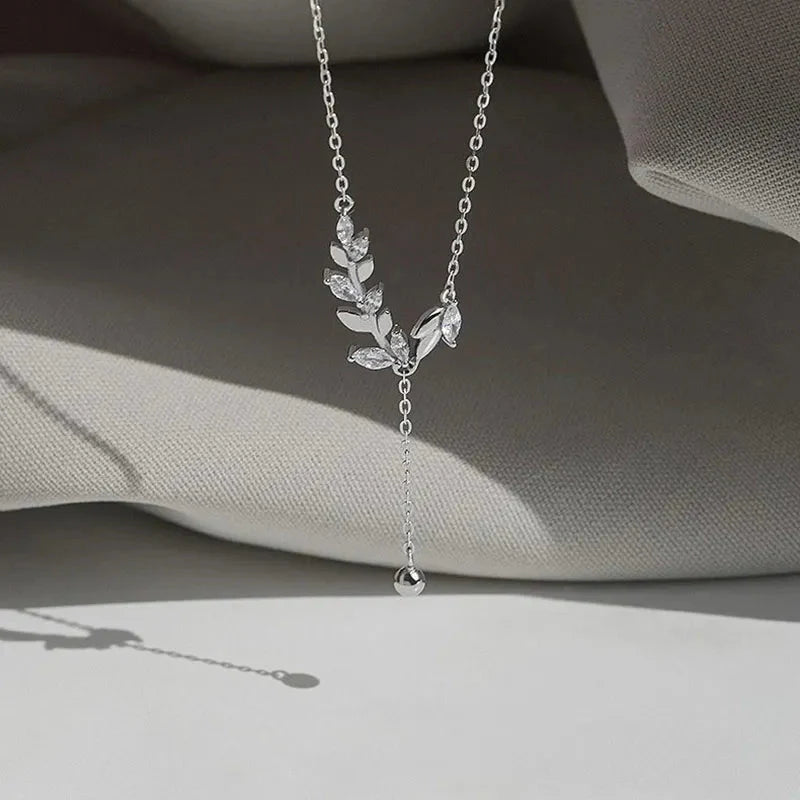 S925 Diamond Tree Botanical Necklace