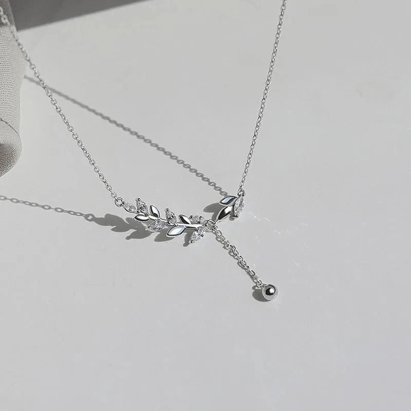 S925 Diamond Tree Botanical Necklace