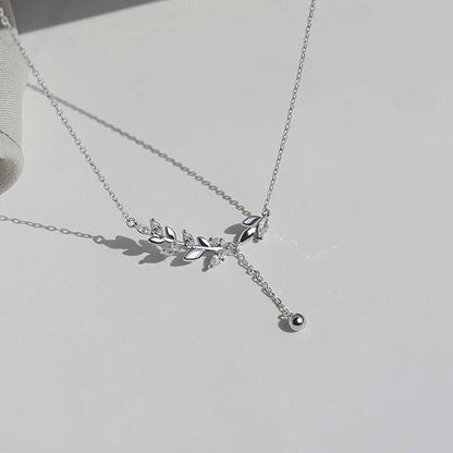 S925 Diamond Tree Botanical Necklace