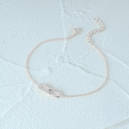 S925 Forever Linked Diamond Contrast Bracelet