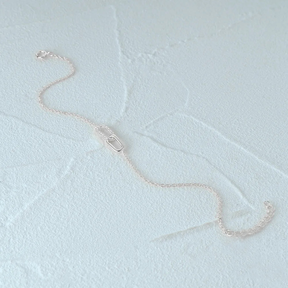 S925 Forever Linked Diamond Contrast Bracelet