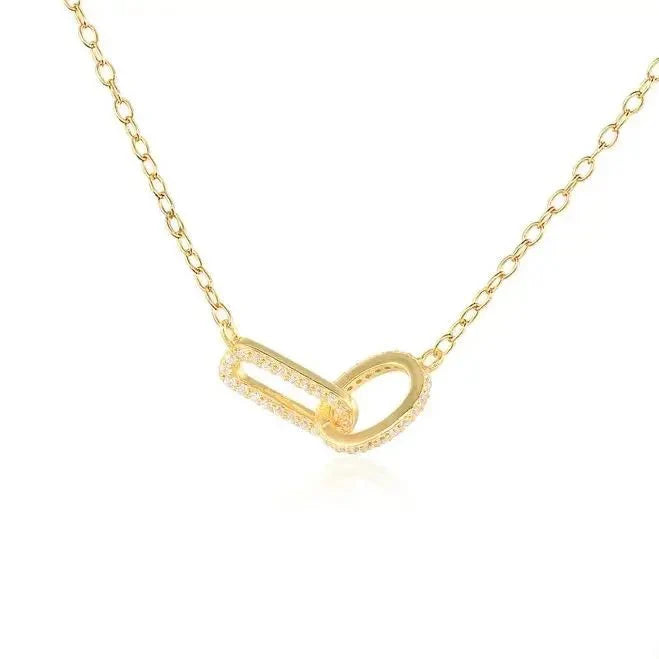 S925 Forever Linked Diamond Contrast Necklace
