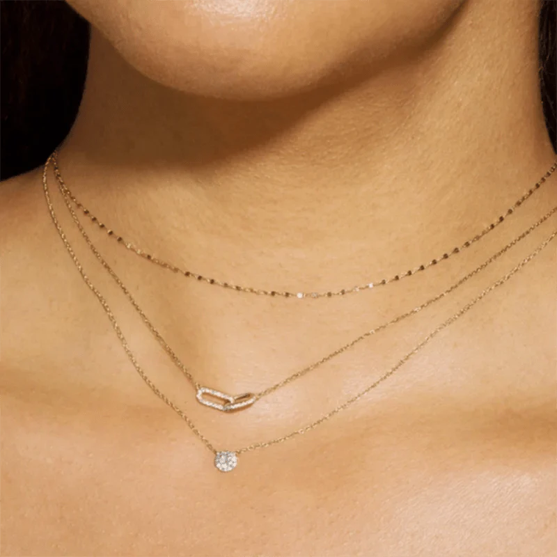 S925 Forever Linked Diamond Contrast Necklace