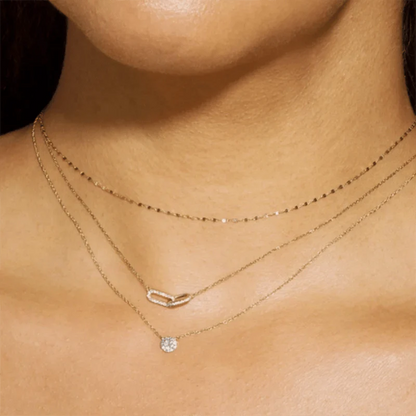 S925 Forever Linked Diamond Contrast Necklace
