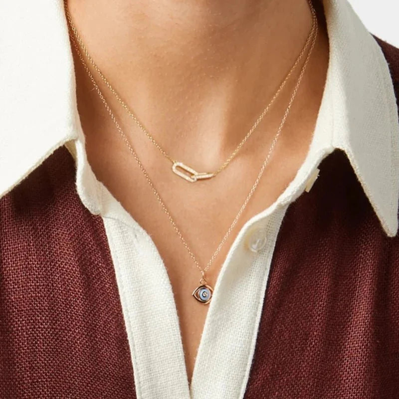 S925 Forever Linked Diamond Contrast Necklace