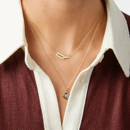 S925 Forever Linked Diamond Contrast Necklace