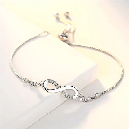 S925 Infinity Diamond Love Bracelet