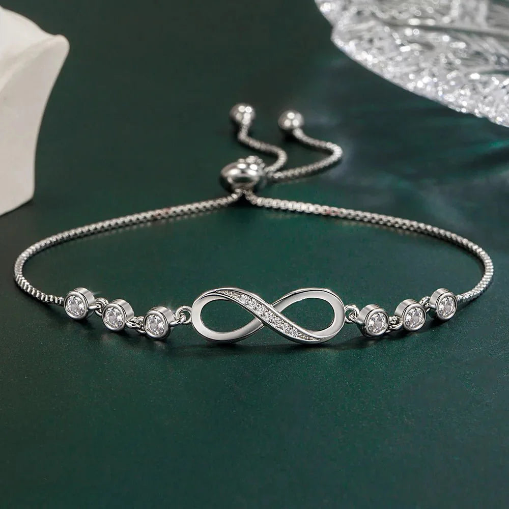 S925 Infinity Diamond Love Bracelet