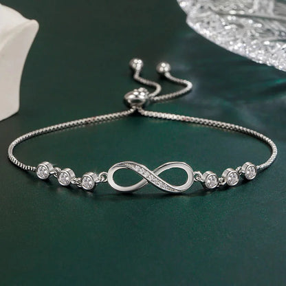 S925 Infinity Diamond Love Bracelet