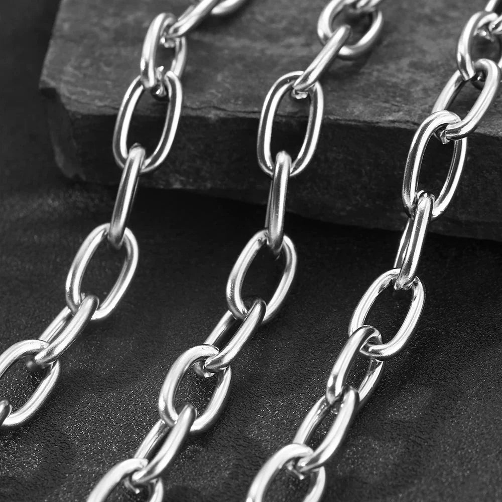 Simple Paperclip Necklace & Bracelet Set