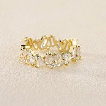 Staggering Baguette Crystal Rings