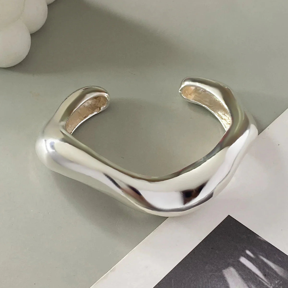 Statement Chunky Wave Bracelets