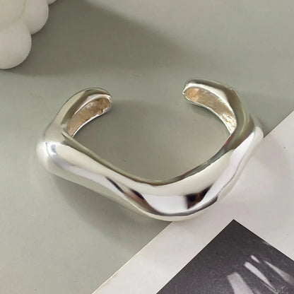 Statement Chunky Wave Bracelets