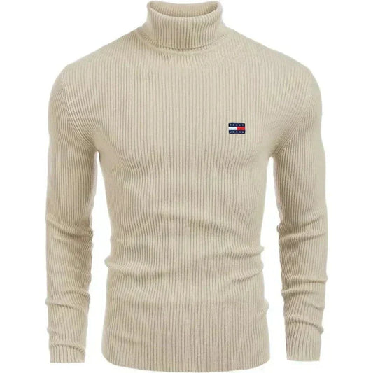 TH Turtleneck Classic Knit Sweater