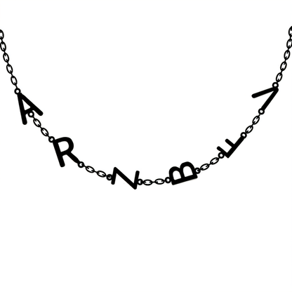 Personalized Off Center Letter Necklace