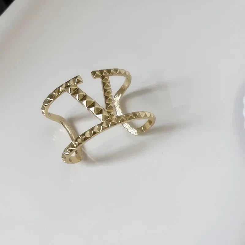 Wide Statement "V" Cuff Bracelet